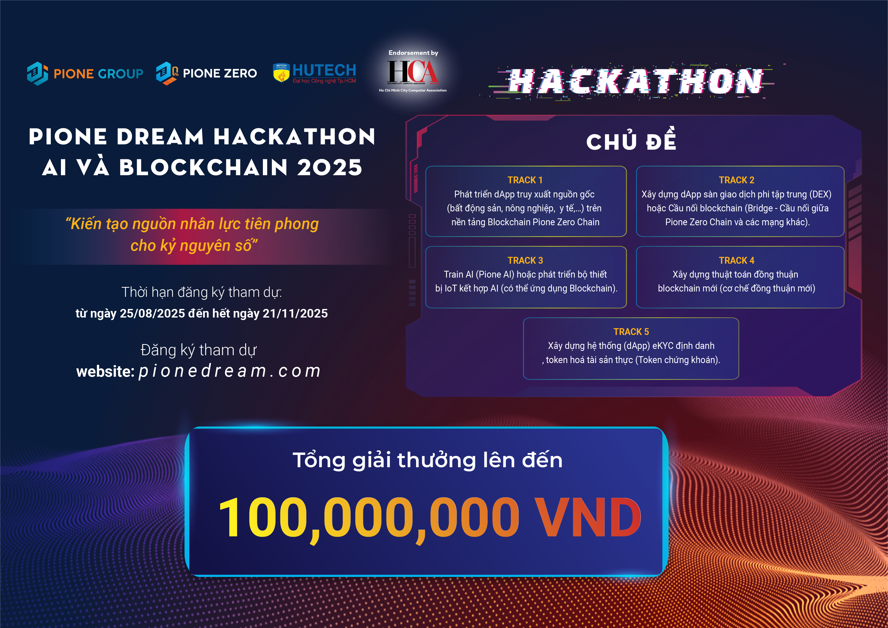Pione Dream Hackathon AI & Blockchain 2025 officially kicks off